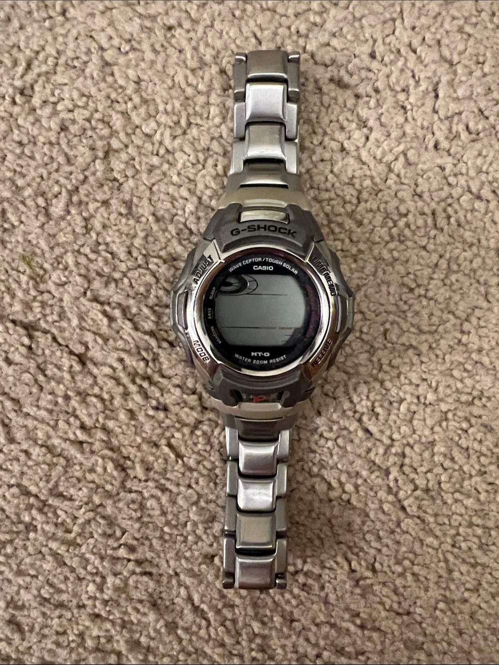 Casio G-Shock Silver Metal Digital Sports Watch